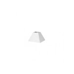 Abat - jour pyramide mezzo e27 white 17dx8dx13h tissu popeline