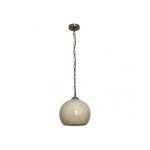 Fabrilamp pendentif tenor cuir / mosaïque doré dimmable Fabrilamp pendentif tenor cuir / mosaïque doré dimmable