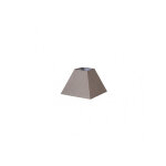 Tenorio abat - jour pyramide e27 lin gris 20dx10dx15h