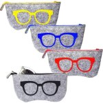 Serbia - 4 pcs etui lunettes souple pochette de feutres etui lunettes feutre avec fermeture eclair etui ...