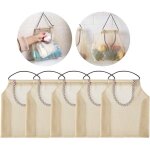 Serbia - 5 pi�ces sac en filet suspendu respirant, sacs de support de rangement de cuisine pour pommes ...