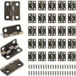 Serbia - bronze - 50pcs petits mini charni�res 18 x 16 mm charni�re plate cabinet porte tiroir coffre ...