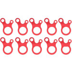 Serpentin d'ancrage 3 trous pour tente et camping, r�glage de tension - rouge