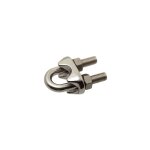 Serre cable etrier pour c�ble de diam�tre 4 inox a4 - 1 pi�ce