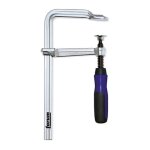 Serre - joints tout acier, poign�e plastique bicomposants, capacit� de serrage : 200 mm, port�e 100 mm, ...