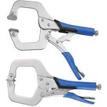 Serre - joint en c 2pcs kit de pince - �tau robuste de 11  avec vis r�glable pinces de soudage en c en ...