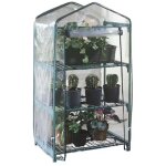 Serre verdemax ?azalea? � 3 �tag�res 70�50�h125 cm ? avec housse transparente incluse