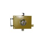 Serrure 3 points horizontale � tirage kleops dor� 140 mm droite x