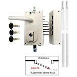 Serrure 3 points mottura 468 k blanche remplact. serr. fichet 787. droite