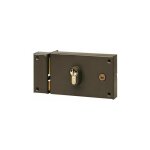 Vachette - serrure en applique 7415 pour cyl profil europeen - horizontale - tirag e - gauche