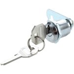 Serrure batteuse a came barillet pour boite aux lettres tiroir 20mm + 2 cles