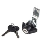 Rs pro - serrure batteuse en polyamide, dverrouillage cl noir ( prix pour 1 )