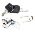 Wiltec serrure de bote aux lettres avec 2 cls ? 36 x 22, 5 x 23 mm ? longueur de corps filet 16 mm ...