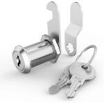 Serrure de bo�te aux lettres, verroude s�curit� avec cl�s identique, serrure � came en m�tal pour argent�e, ...