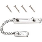Serrure de cha�ne de porte, prot�ge - porte de la cha�ne avec serrure � ressort anti - vol, acier inoxydable ...