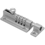 Serrure � combinaison � 4 chiffres, serrure � code m�canique, serrure coulissante sans cl�, verrou de ...