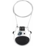 Serrure � combinaison de v�lo, c�ble antivol compact, antivol avec code � 3 chiffres, antivol c�ble r�tractabl ...