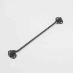 Serrure � crochet de porte de cabine 2 pi�ces, serrure � crochet de porte en acier inoxydable noir, avec ...