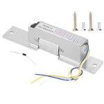 Serrure �lectrique 12v nc / no avec verrou cathodique et signal de r�troaction pour contr�le d'acc�s