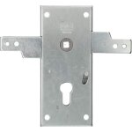Serrure de garage en acier 60 mm - cylindre profil pour portail basculant argent - kotarbau