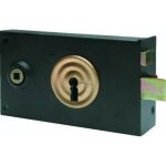 Serrure de grille horizontale - metalux - droite