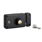 Thirard ? serrure horizontale � fouillot noir �poxy 140x88 mm ? cylindre double en laiton � 5 goupilles ...