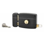 Thirard - serrure horizontale en applique double entr�e � tirage pour entr�e, gauche, 120x97mm, axe 60mm, ...