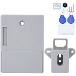Serrure intelligente sans per�age pour armoire et dressing, ouverture par carte rfid 125khz, couleur ...