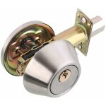 Serrure interieur verrou tubulaire � larder 2 entr�es, laiton + acier inoxydable, trois cl�s serrure ...