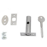 Serrure invisible pour porte coupe - feu et issue de secours en tubes m�talliques