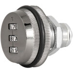 Serrure m�canique � code � trois chiffres en alliage de zinc pour armoire ou bo�te aux lettres, couleur ...