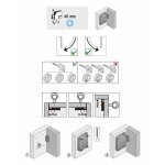 Serrure de meuble acier en applique 40 mm rversible - hettich