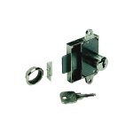 Serrure meuble applique acier hettich 25mm rversible
