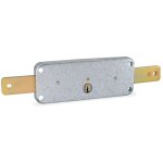 Serrure multipoint en applique pour volets roulants ? acier peint ? dimensions 59x159 mm ? profondeur ...
