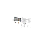 Cisa - serrure  pne dormant et pne fixe  double cylindre 50521 - mm. 60 dx (50521601)