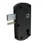 Serrure portail en applique - p�ne levant 35 mm - modulox gb noir - tirard