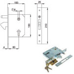 Serrure pour portails coulissants 156 / 1 kassel