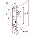 Tirard ? serrure � encastrer pour portail battant ? axe 29mm ? bo�tier composite ? t�ti�re inox 304 ? ...