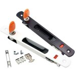 Vurahome - serrure de porte coulissante, , lot de 2 poign�es de porte coulissante en verre, montage encastr�, ...