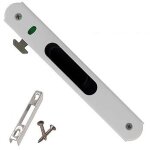 Serrure de porte coulissante en acier inoxydable ? verrouillage � crochet unilat�ral ? accessoires d'installat ...