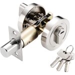 Serrure de porte d'entr�e, p�ne dormant � cylindre unique, serrure � p�ne dormant rond, serrure de porte ...