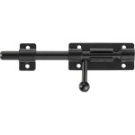 Serrure de porte de s�curit� � p�ne coulissant robuste avec trou pour cadenas, acier inoxydable 304 noir ...