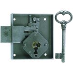 Serrure de style pour armoire droite - axe � 35 mm - pm305 - 35 d - devismes
