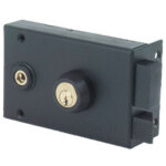 Jpm ? serrure monopoint en applique pour portail horizontal ? acier embouti ? entraxe 60mm ? p�ne dormant ...