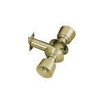 Vachette - serrure tubulaire v 6300 bec de canne  condamnation axe 63mm bouton tulipe finition laiton ...