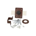 Serrure  visser 140 mm serrure supplmentaire verrou  bouton serrure de porte serrure de porte de garage ...