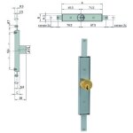Serrure pour volets roulants 2 cl�s droites 1. 8301 viro