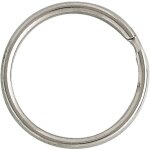 Serrurerie de carnelle - anneau bris� en acier nickel� 6mm de diam�tre - chapuis - 1140 / 14n