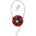 Serrurerie de picardie - cadenas  cl, intrieur, cble enrouleur, intrieur, inox, gain pvc, 0. 75m, ...