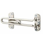 Serrurerie de picardie - entrebailleur pour porte d'entrée, nickel satin Serrurerie de picardie - entrebailleur pour porte d'entrée, nickel satin